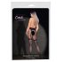 Cottelli Legwear - Collant a rete di rete con effetto reggicalze aperto - nero (S-L) 