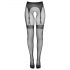 Cottelli Legwear - Collant a rete di rete con effetto reggicalze aperto - nero (S-L) 