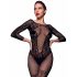 Cinquanta sfumature di grigio - audace body in pizzo nero - L/XL