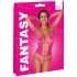 Cottelli - Bodystocking a rete rosa - Taglia S-L