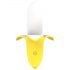 Vibratore a Forma di Banana Ricaricabile e Impermeabile (Giallo-Bianco) 