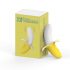 Vibratore a Forma di Banana Ricaricabile e Impermeabile (Giallo-Bianco) 