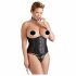 Corsetto Modellante in Raso Cottelli Plus Size (nero)  - 3XL