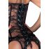 Corsetto con Reggicalze in Pizzo Noir (nero) 