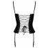 Corsetto in raso con reggicalze di Cottelli Party (nero)  - M