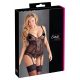 Lingerie Sensuale con Lacci e Pizzo Cottelli (nera)  - XXXL