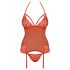 Intimo Seducente con Reggicalze e Perizoma Incluso (rosso) - Obsessive 838-COR-3 