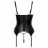 Reggiseno aperto con reggicalze di Abierta Fina (nero) 