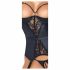 Reggiseno aperto con reggicalze di Abierta Fina (nero)  - L