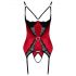 Cottelli - set reggiseno a balconcino con inserti in pizzo (rosso)