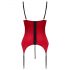 Cottelli - Set top rosso con dettagli in pizzo seducente - M