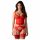 Obsessive Cupide Desir - set top in pizzo trasparente (rosso)