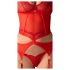 Obsessive Cupide Desir - set top in pizzo trasparente (rosso)