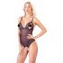 Body Aperto in Pizzo con Perline Cottelli (Nero) 