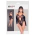 NO:XQSE - Body nero con fiocco, maniche lunghe (S-L)