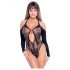 NO:XQSE - Body nero con fiocco, maniche lunghe (S-L)