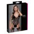 Cottelli - body aperto in pizzo con reggicalze (nero) - M