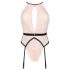 Obsessive Lilines - body con giarrettiera rosa sensuale - L/XL