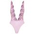 Body Trasparente con Ricami Floreali Rosa - Kissable 