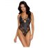 Cottelli Party - Body a Fiori (Nero) - M