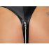 Body Luccicante con Zip Senza Maniche Noir (Nero) 