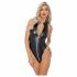 Body Luccicante con Zip Senza Maniche Noir (Nero)  - M