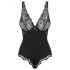 Obsessive Luvae - body con parte superiore trasparente (nero)