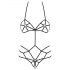 Harness Indecente - Body con Cinghie Decorative (Nero) - S/M 