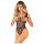 Obsessive B336 - body nero aperto e trasparente in rete - taglia S-L