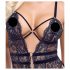 Cottelli - body sexy aperto con cinghie (nero) - M