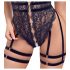 Cottelli - body sexy aperto con cinghie (nero) - M