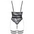 Cottelli - body sexy aperto con cinghie (nero) - M