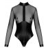 Body Noir Elegante e Trasparente 