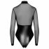 Body Noir Elegante e Trasparente 