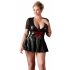 Abito mini scintillante con corsetto rosso Cottelli Plus Size (nero) 