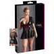 Abito mini scintillante con corsetto rosso Cottelli Plus Size (nero)  - XXL