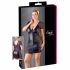 Abito mini sensuale taglie forti con pizzi e fiocchi Cottelli (nero)  - 2XL