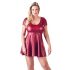 Abito mini A-line di taglia comoda Cottelli (bordeaux)  - XL