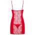 Obsessive Heartina - Babydoll con perizoma (rosso) - L/XL