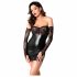 Noir - abito in latex con inserti in pizzo (nero)