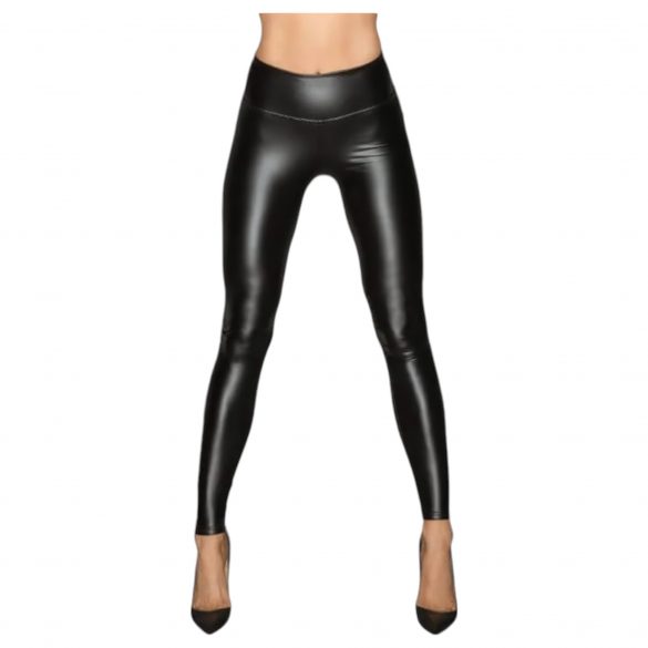 Leggings Neri Lunghi e Brillanti Noir - Fatti a Mano 