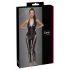 Tuta overall con corsetto e collo all'americana Cottelli Party (nera) 