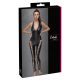 Tuta overall con corsetto e collo all'americana Cottelli Party (nera) 