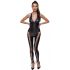 Tuta overall con corsetto e collo all'americana Cottelli Party (nera) 