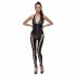 Tuta overall con corsetto e collo all'americana Cottelli Party (nera) 