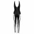 Tuta overall con corsetto e collo all'americana Cottelli Party (nera) 