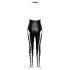 Tuta overall con corsetto e collo all'americana Cottelli Party (nera) 