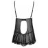 Cottelli - Babydoll trasparente con volant (nero)  - M