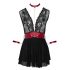 Cottelli Bondage - Baby Doll in Pizzo con Collo Alto (Nero) - M