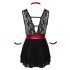 Cottelli Bondage - Baby Doll in Pizzo con Collo Alto (Nero) - M